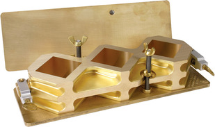 Molde cúbico, lechada expansiva, configuración diagonal