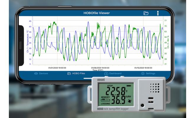 Registrador de datos de temperatura/humedad relativa HOBO