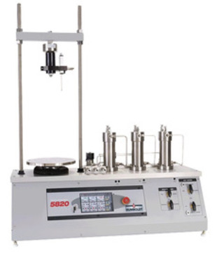 Mecánica de Suelos Controlador de presión automático de control triaxial de la serie ELITE con bastidor de carga.